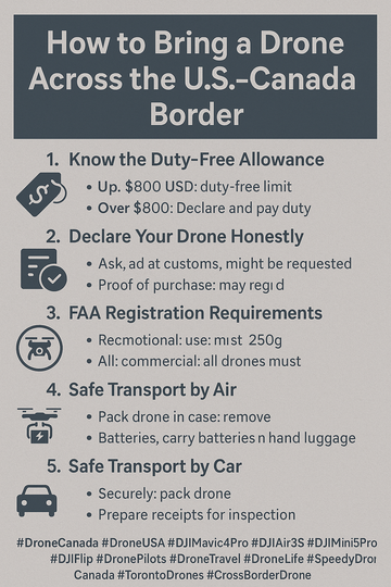 How to Bring a Drone Across the U.S.-Canada Border