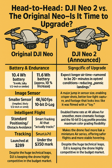 Leakage!!! DJI Neo 2 vs. The Original Neo — Is It Time to Upgrade?