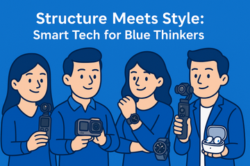 🔵 Structure Meets Style: Smart Tech for Blue Thinkers