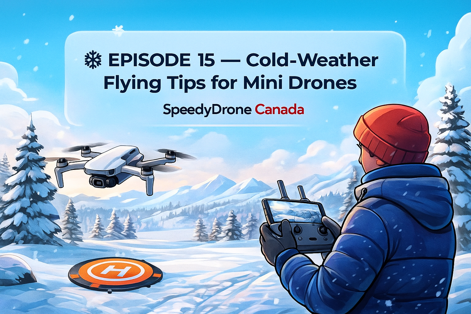 ️ EPISODE 15 — Cold-Weather Flying Tips for Mini Drones – SpeedyDrone ...