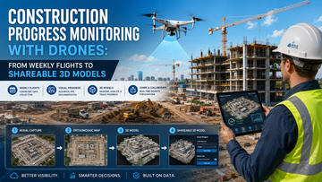 Construction Progress Monitoring with Drones: From Weekly Flights to Shareable 3D Models