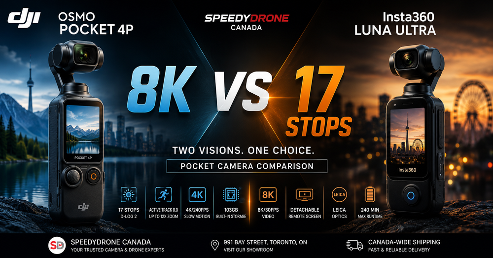 DJI Pocket 4P vs Insta360 Luna Ultra Leakage: Which Camera Should You Buy in Canada?