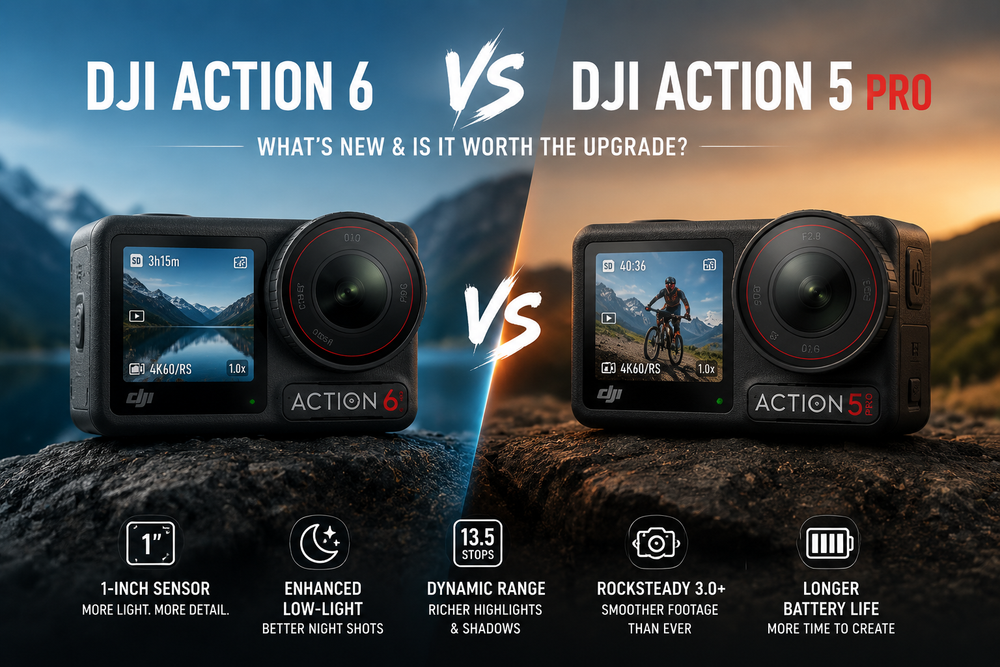 DJI Osmo Action 6 vs Action 5 Pro: Which Upgrades Actually Matter?