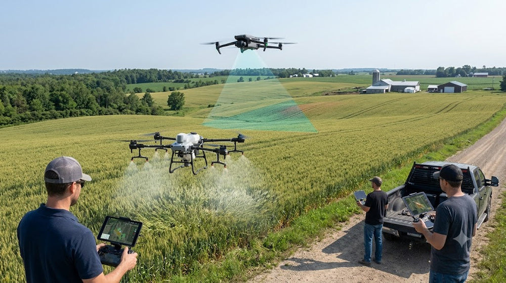 Orchard Aerial Mapping and Spraying in Ontario and Quebec with DJI Agras T50