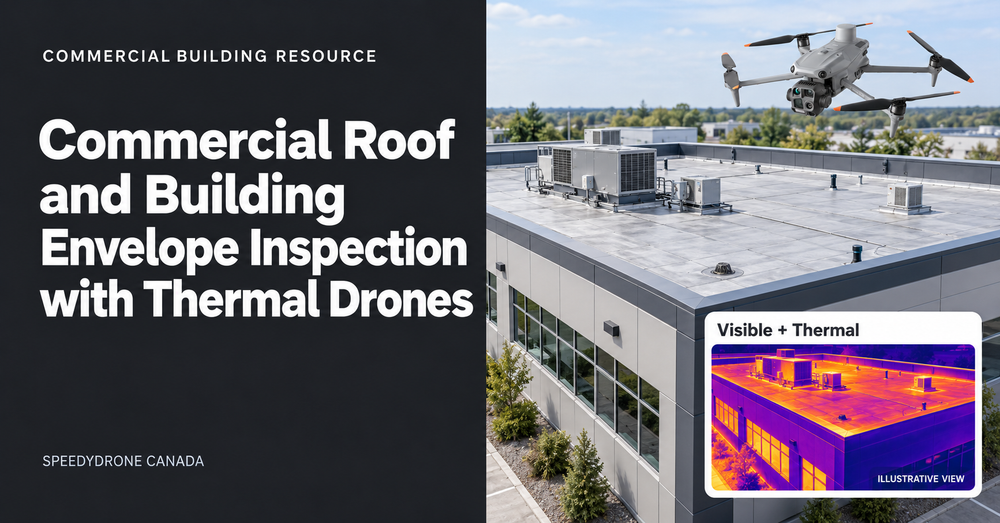 Commercial Roof and Building Envelope Inspection with Thermal Drones