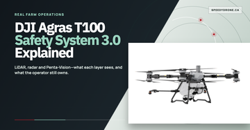 DJI Agras T100 Safety System 3.0 guide to LiDAR, radar and Penta-Vision