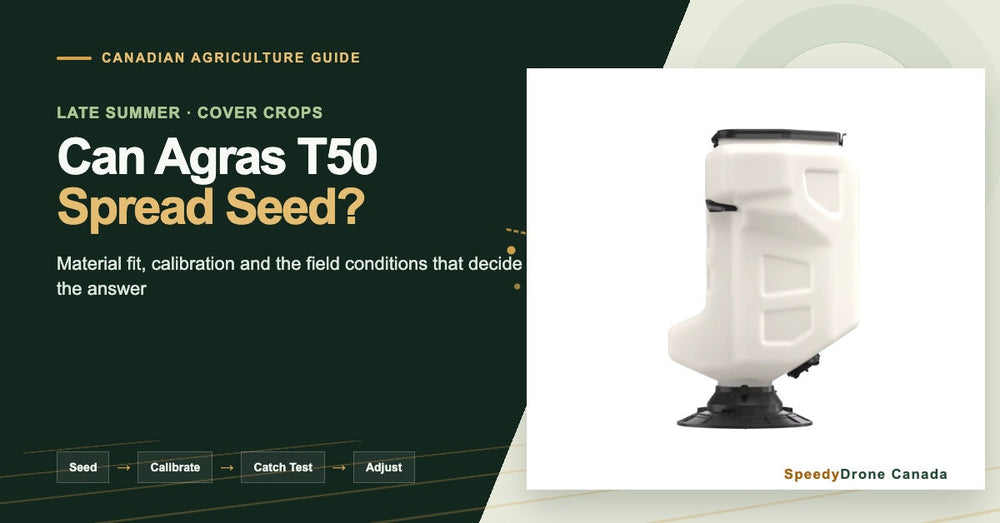 Can DJI Agras T50 Seed Cover Crops? A Canadian Late-Summer Spreading Guide