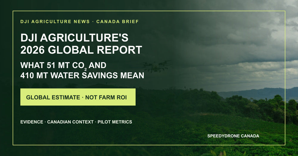 DJI Agriculture's 2026 Global Report: What 51 Million Tonnes of Carbon and 410 Million Tonnes of Water Savings Mean
