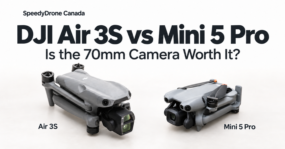 DJI Air 3S vs Mini 5 Pro: Is the 70mm Camera Worth the Extra Size & Weight?