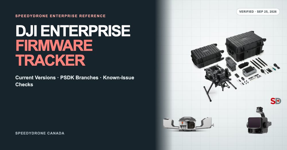 DJI Enterprise Firmware & Software Compatibility Tracker 2026: Current Versions, PSDK Branches & Known-Issue Checks