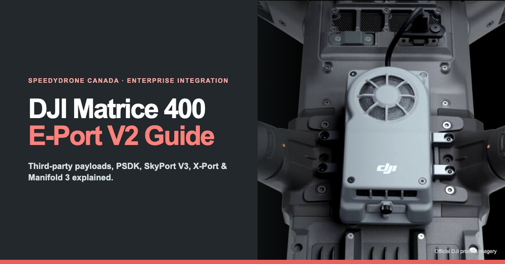 DJI Matrice 400 E-Port V2 Guide: Third-Party Payloads, PSDK, SkyPort V3, X-Port & Manifold 3 Explained