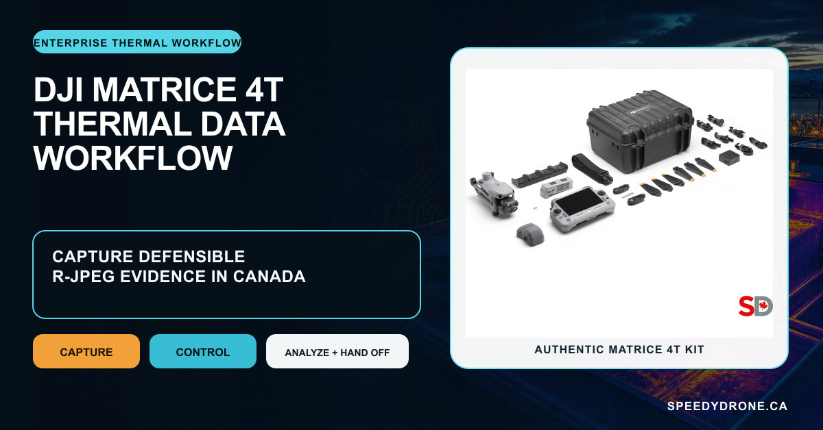 DJI Matrice 4T Thermal Data Workflow: How to Capture Defensible R-JPEG Evidence in Canada