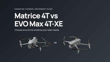 DJI Matrice 4T and Autel EVO Max 4T-XE product renders side by side on a dark comparison cover
