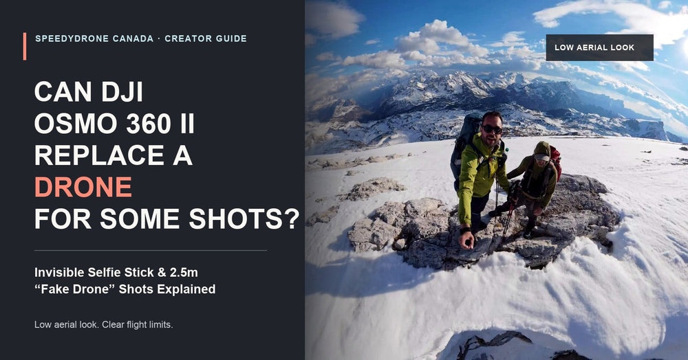 Can DJI Osmo 360 II Replace a Drone for Some Shots? Invisible Selfie Stick & 2.5m “Fake Drone” Shots Explained