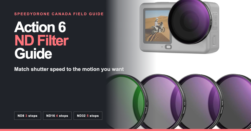 DJI Osmo Action 6 ND Filter Guide: ND8 vs ND16 vs ND32, Shutter Speed & Variable Aperture Explained