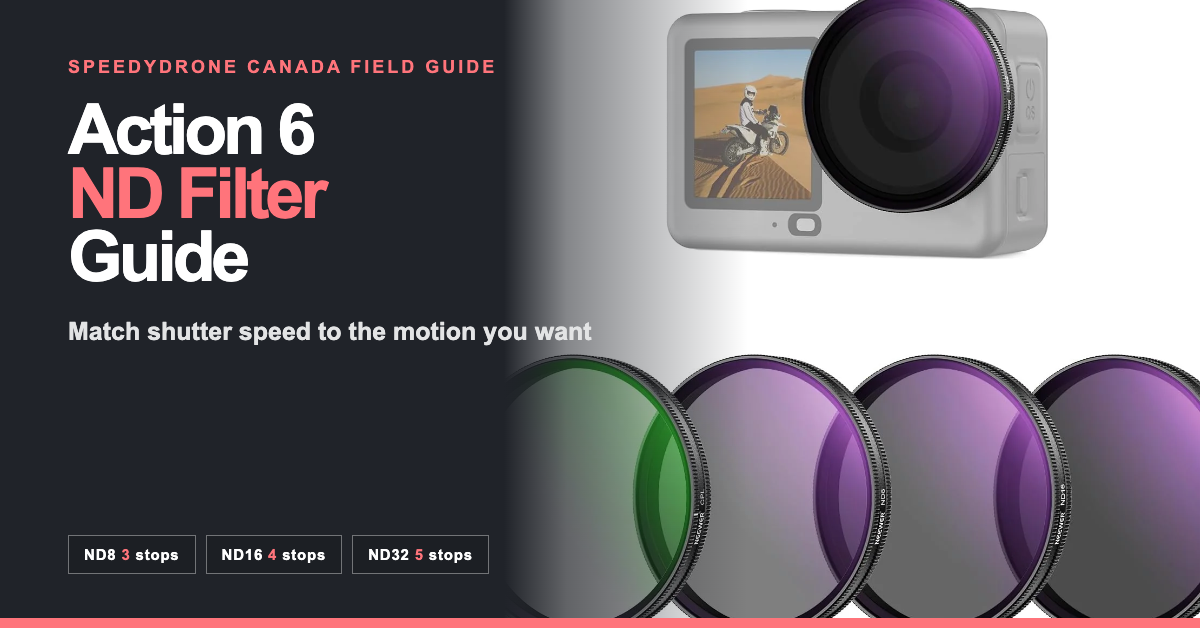DJI Osmo Action 6 ND Filter Guide: ND8 vs ND16 vs ND32, Shutter Speed & Variable Aperture Explained