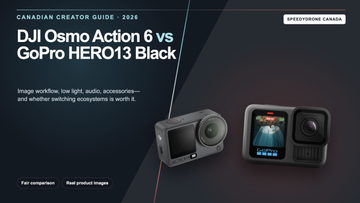DJI Osmo Action 6 vs GoPro HERO13 Black action camera comparison for Canadian creators
