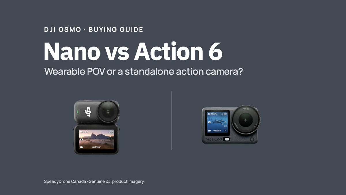 DJI Osmo Nano vs Osmo Action 6: Wearable POV Camera or Full-Size Action Camera?