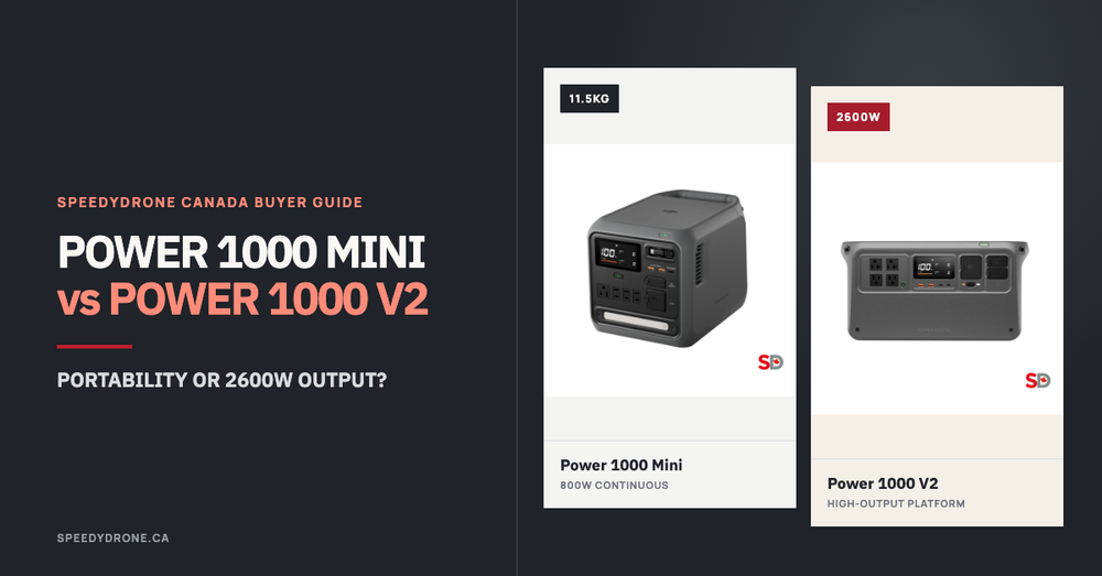 DJI Power 1000 Mini vs Power 1000 V2: Portability or 2600W Output?