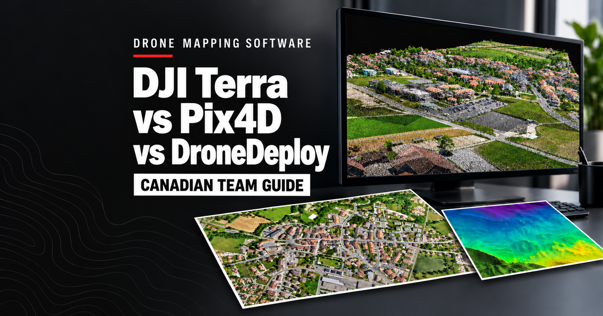 DJI Terra vs Pix4D vs DroneDeploy: Best Mapping Software for Canadian Drone Teams
