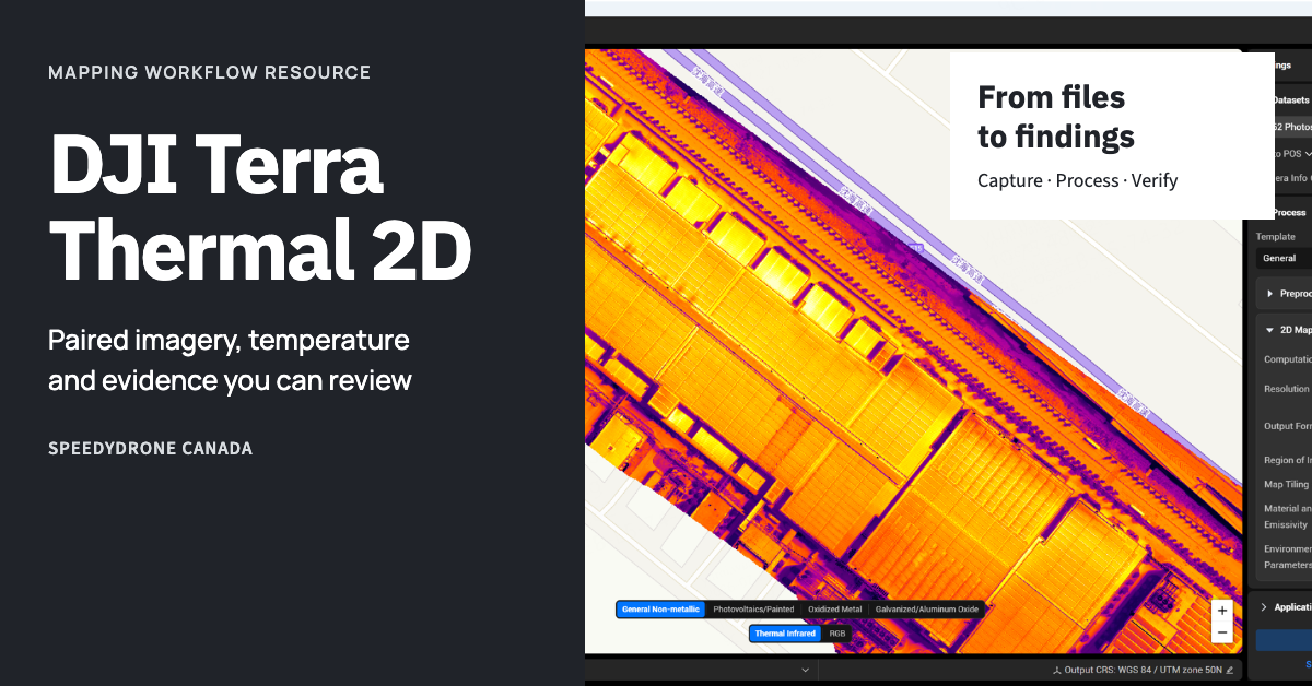 DJI Terra Thermal 2D Reconstruction Guide: From R-JPEG Images to Thermal Maps & Temperature Analysis