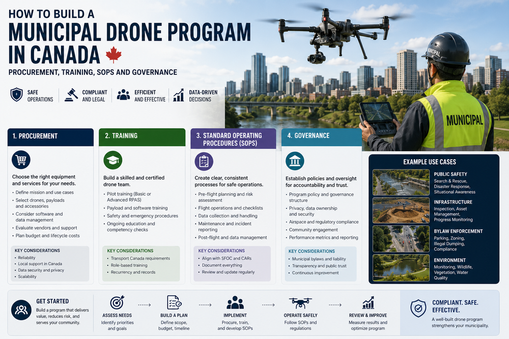 How to Build a Municipal Drone Program in Canada: Procurement, Training, SOPs and Governance