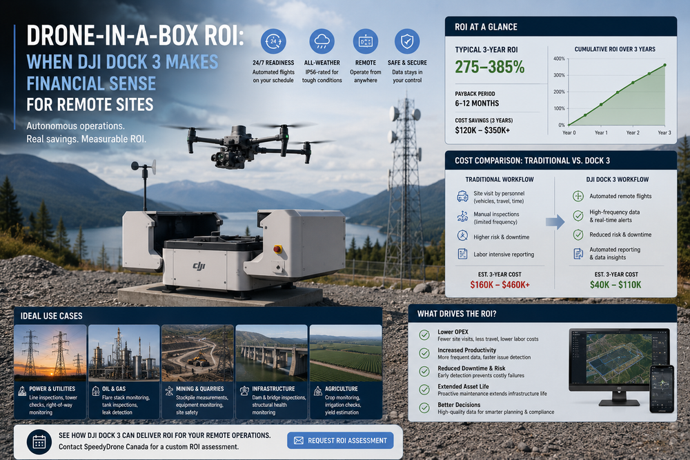 Drone-in-a-Box ROI: When DJI Dock 3 Makes Financial Sense for Remote Sites