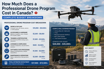 How Much Does a Professional Drone Program Cost in Canada? Complete Budget Breakdown