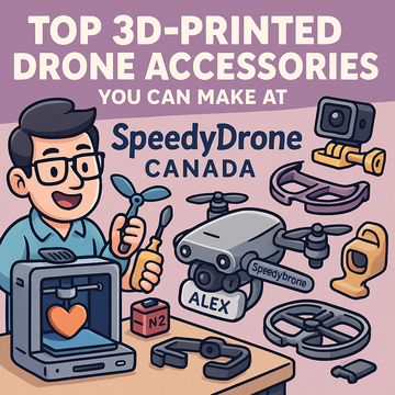 Top 3D-Printed Drone Accessories You Can Make at SpeedyDrone Canada (Custom & Creator-Ready)
