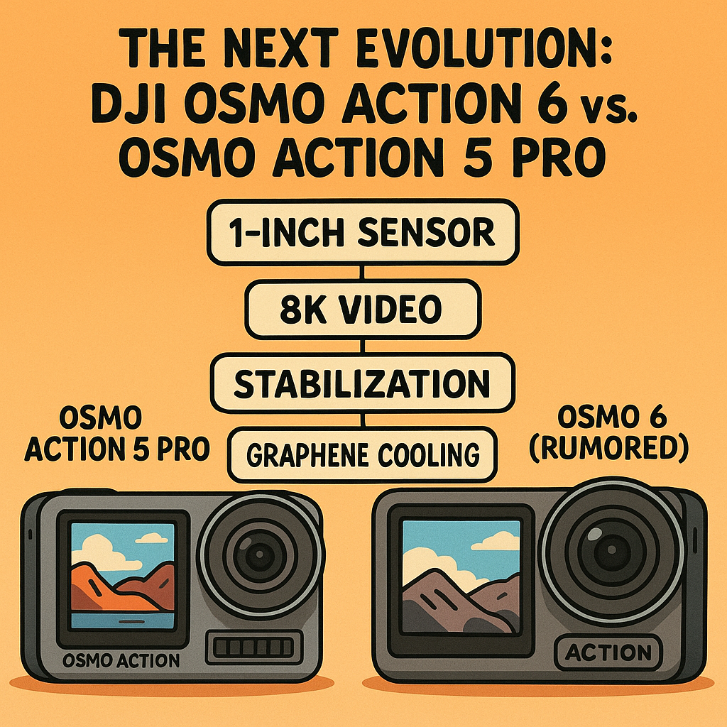 The Next Evolution: DJI Osmo Action 6 (Rumored) vs. Osmo Action 5 Pro