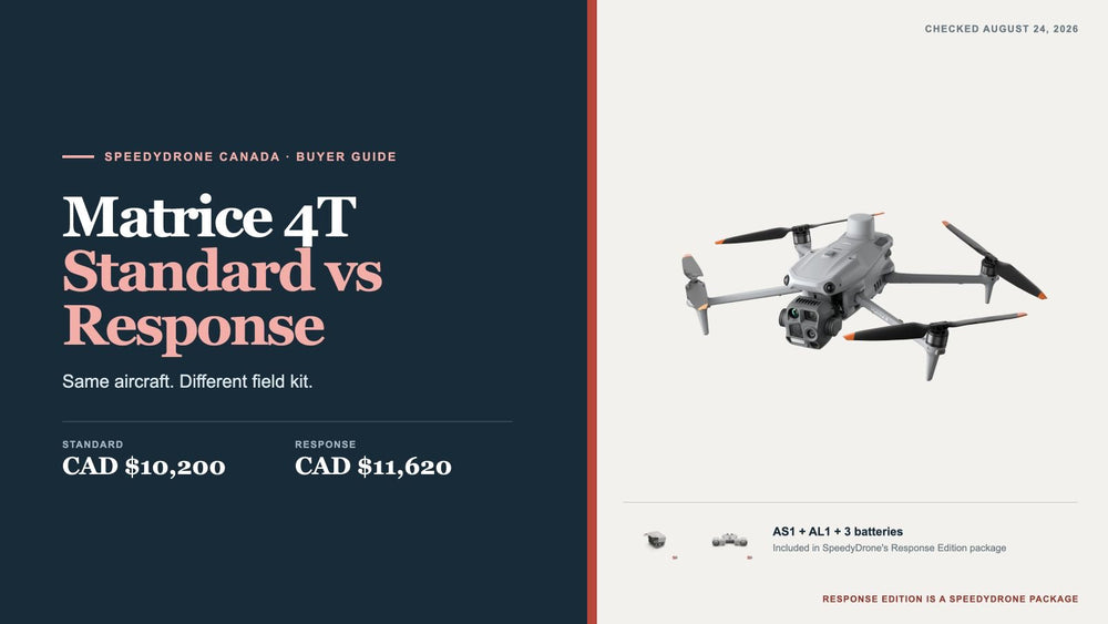 DJI Matrice 4T Standard vs Response Edition: Which Package Fits Your Canadian Team?