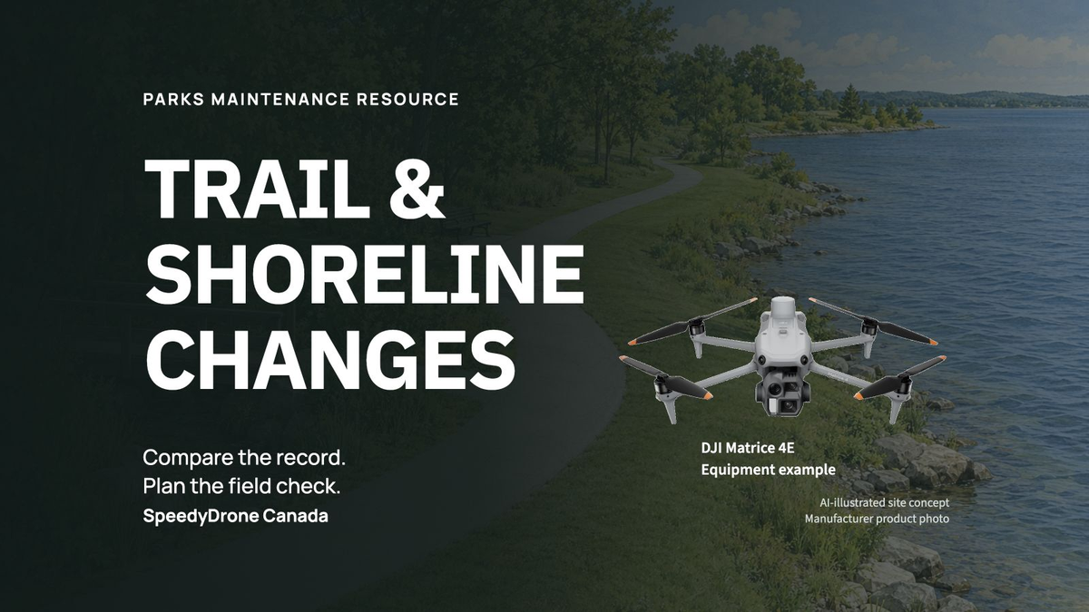 Monitoring Municipal Park Trails and Shoreline Changes With Drone Imagery