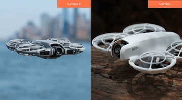 DJI Neo 2 vs DJI Neo mini drone comparison for Canadian buyers, highlighting design and camera upgrades