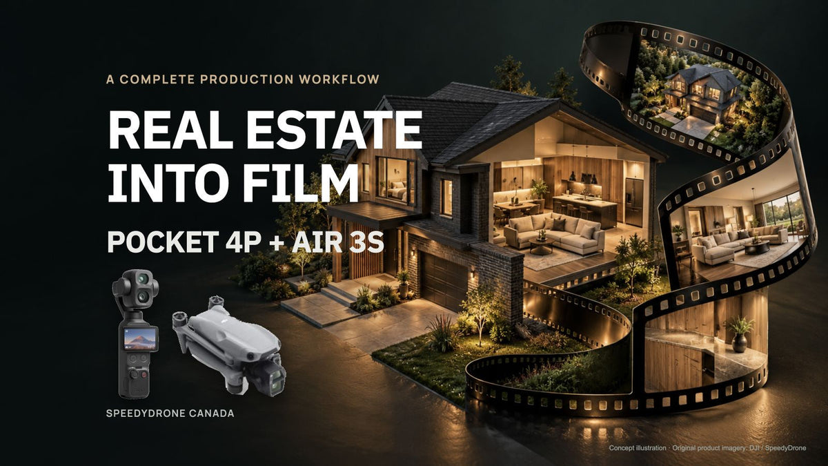 DJI Pocket 4P + Air 3S: A Complete Real Estate Video Production Workflow