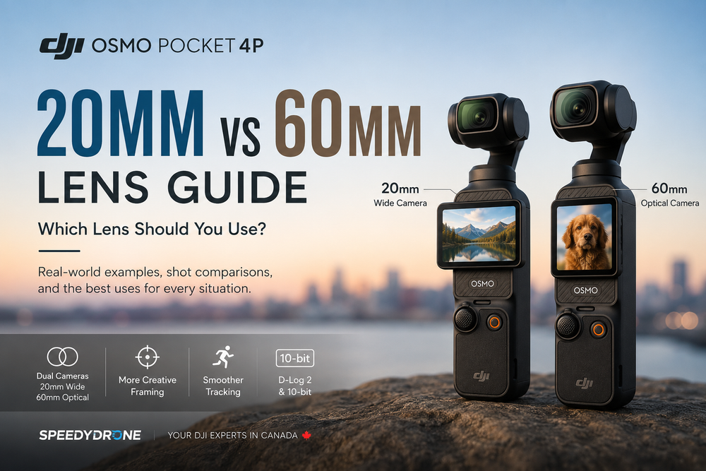 DJI Osmo Pocket 4P 20mm vs 60mm Lens Guide: Which Lens Should You Use?