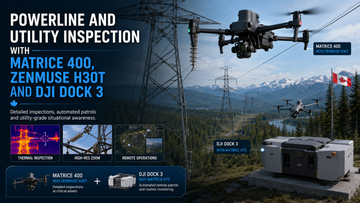 Powerline and Utility Inspection with DJI Matrice 400, Zenmuse H30T and Dock 3
