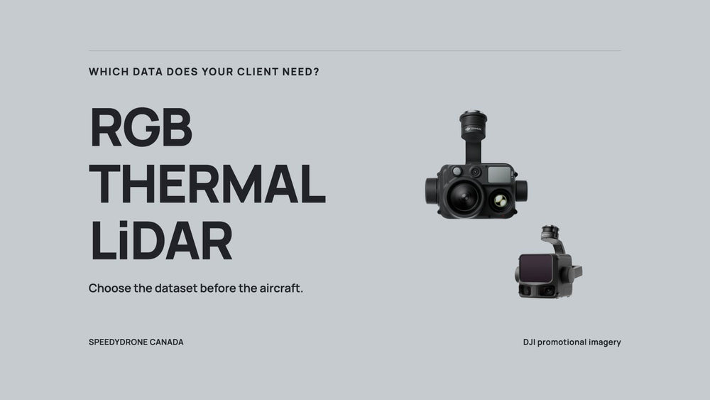 RGB vs Thermal vs LiDAR: Which Data Does Your Client Actually Need?