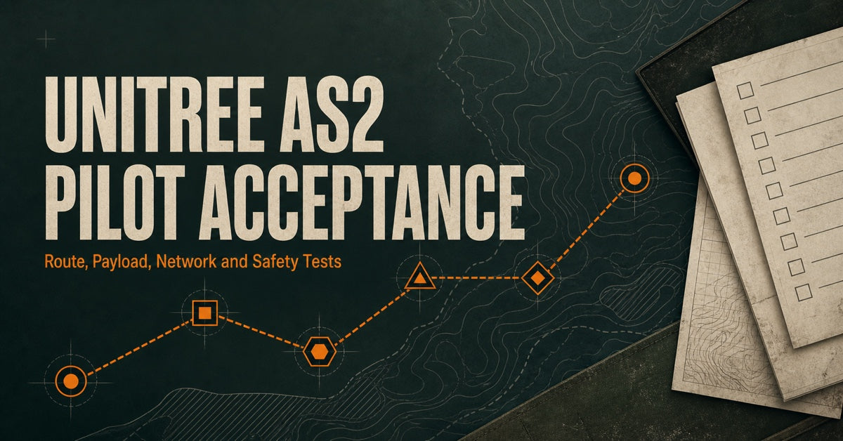 How to Accept a Unitree AS2 Pilot in Canada: Route, Payload, Network and Safety Tests