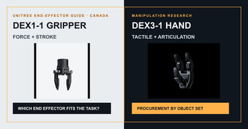 nitree Dex1-1 vs Dex3-1 Canada: Gripper or Dexterous Hand for Your Robotics Project?