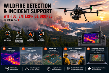 Wildfire Detection and Incident Support with DJI Enterprise Drones in Canada
