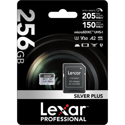 Lexar 256GB Professional Silver Plus Micro SD Card