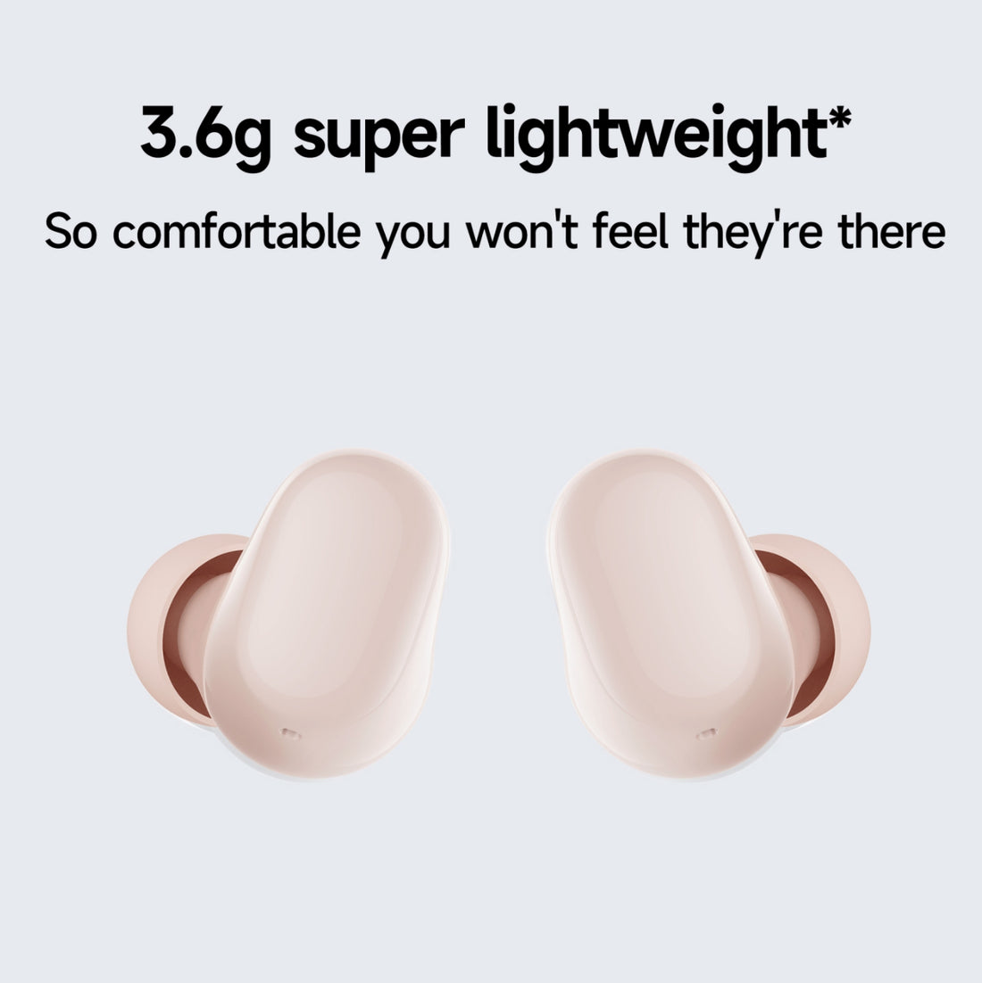 Xiaomi Redmi Buds 6 Play – True Wireless Earbuds with Deep Bass, 36-Hour Battery, IPX4 Water Resistance & Bluetooth 5.4, Pink