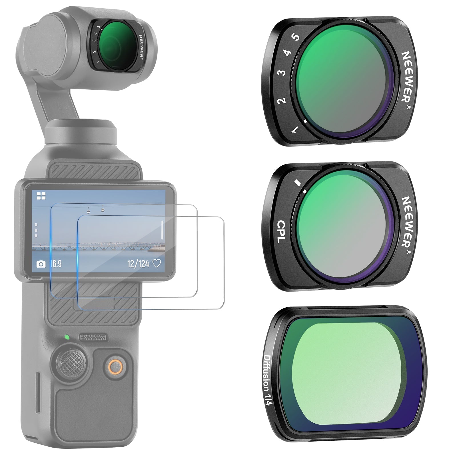 ND filter kit example sold by SpeedyDrone Canada for Pocket-series cameras