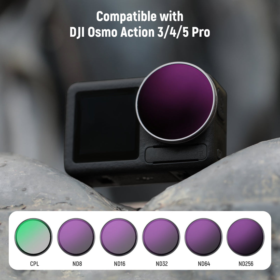 6 Pack ND Filter Set For DJI Osmo Action 5 Pro/4/3