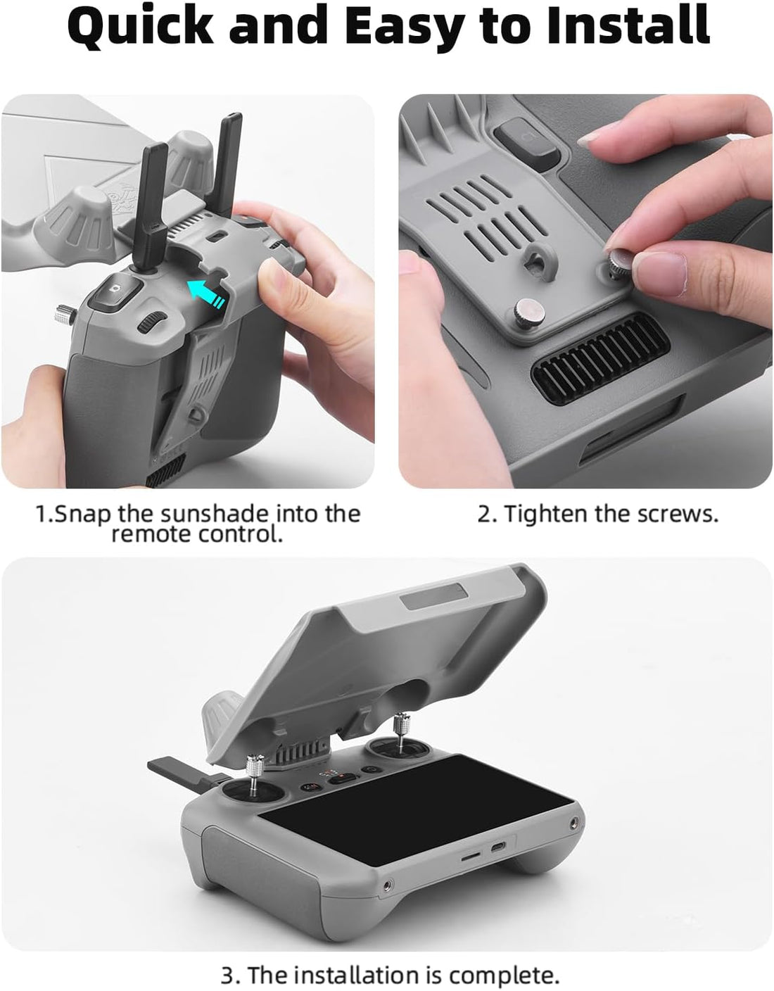 Sun Hood for DJI RC 2 – Screen & Joystick Protector