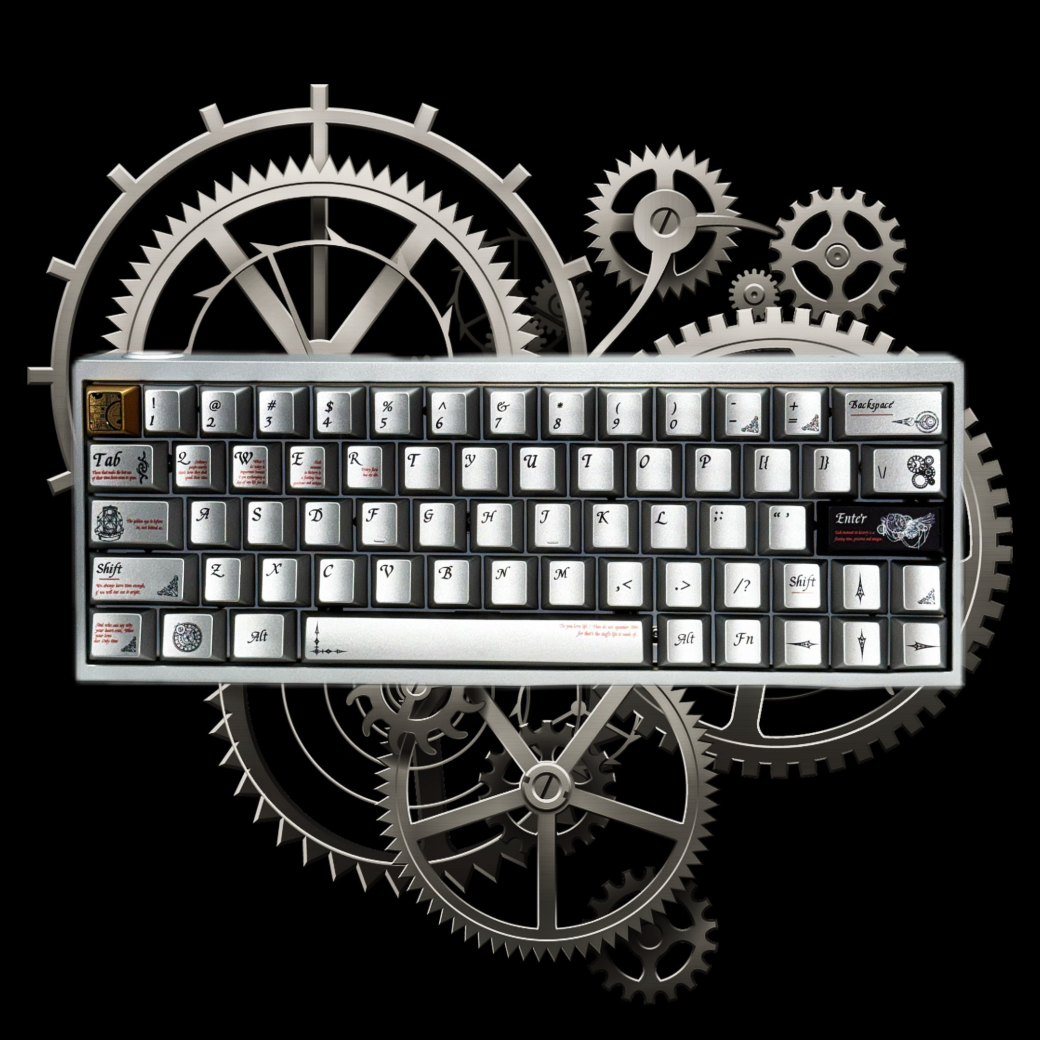 Time Metal - Custom Made Magnetic Keyboard