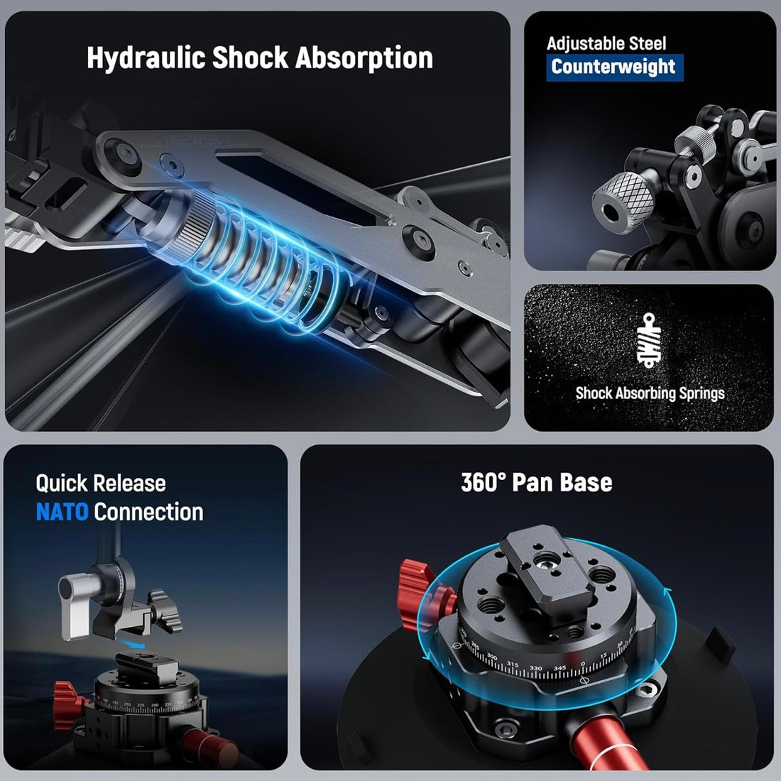 NEEWER GA022 Hydraulic Boom Arm for Pocket 3