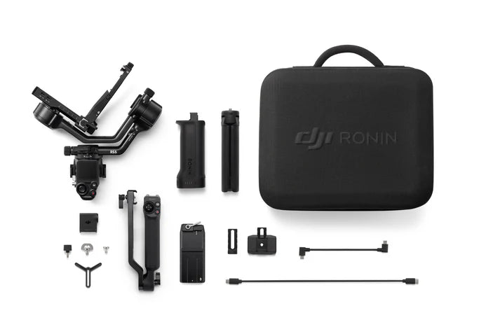 DJI RS 5 Combo camera gimbal and accessories