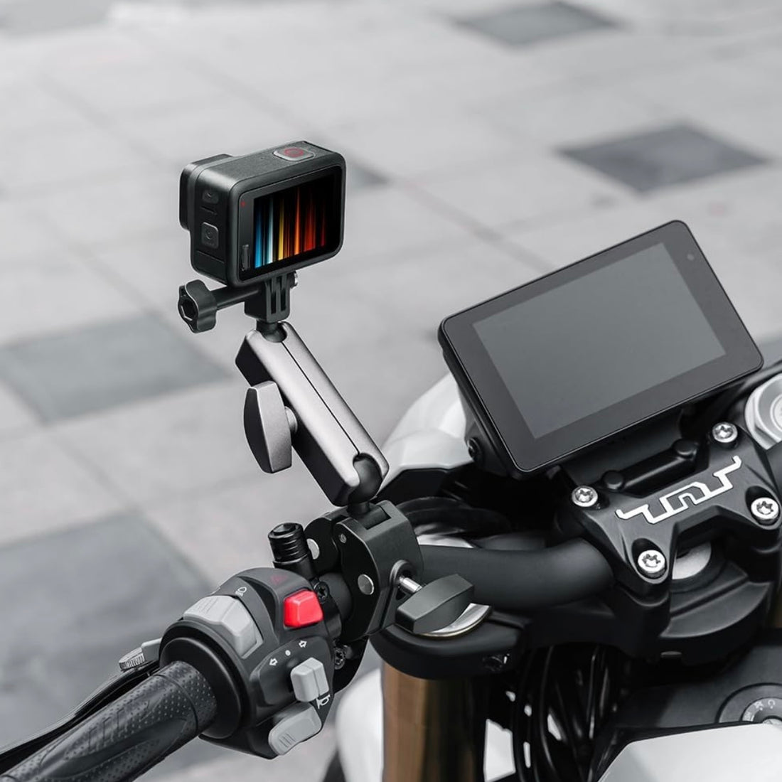 Motorcycle Mount - Insta360 X5/Pocket 3/Action Camera