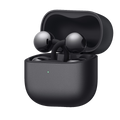 HUAWEI FreeClip 2 Black earbuds inside the open charging case, angled view